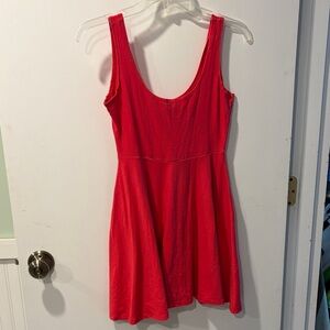 Sparkle & Fade Sleeveless Red Scoop Neck Fit-and-Flare Dress XS